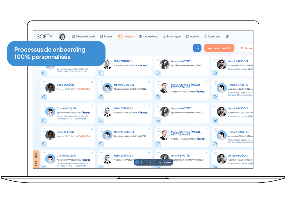 Module onboarding - Softy logiciel de recrutement